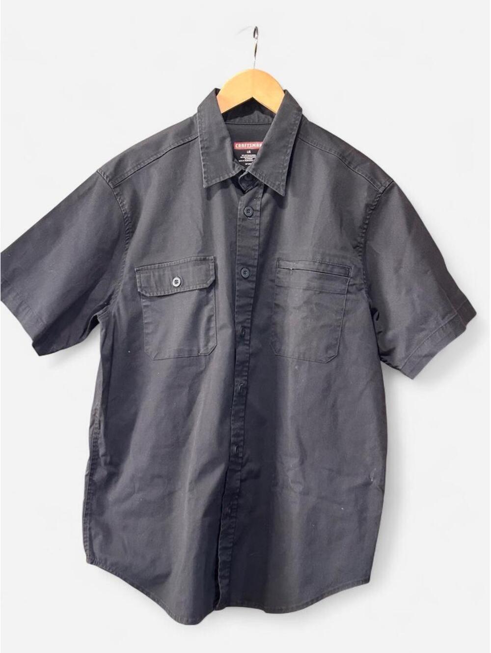 Men's Craftsman Grey Work Shirt Large